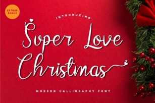Super Love Christmas Font Download