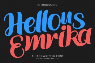 Hellous Emrika Handwritten Font Font Download