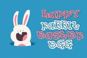 Happy Rabbit Easter Egg Font Download