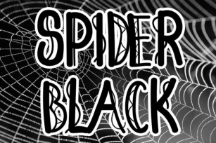 Spider Black Font Download