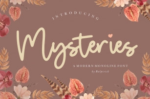 Mysteries Modern Monoline Font Font Download