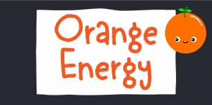 Orange Energy Font Download