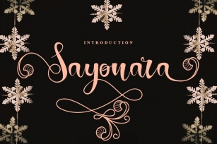 Sayonara | Beautiful Script Font Font Download
