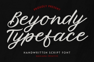 Beyondy Handwritten Script Typeface Font Download