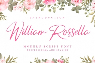 William Roassella | Elegant Signature Font Font Download