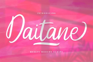 Daitane | Beauty Modern Script Font Download