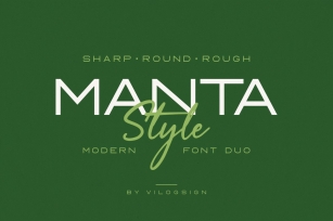 Manta Style a Modern Font Duo Font Download