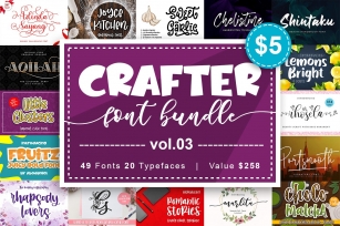 Crafter Font Bundle Vol. 3 Font Download