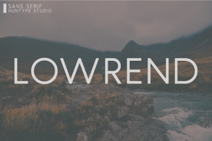 Lowrend Font Download
