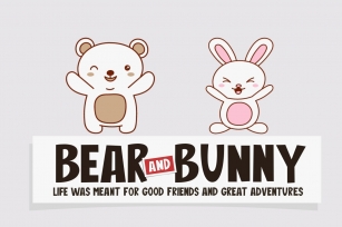 Bear And Bunny Font Download