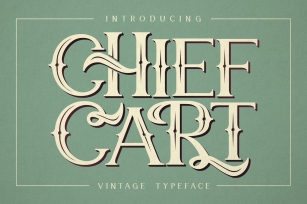 Chief Cart Vintage Typeface Font Download