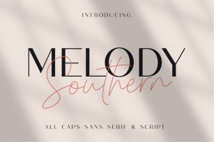 Melody Southern - Sans Serif Script Font Duo Font Download