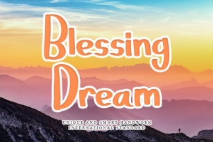 Blessing Dream Font Download