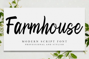 Farmhouse | Special Modern Script Font Download