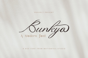 Bunkyo modern font duo Font Download