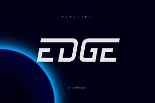 Edge - Futuristic Scifi font Font Download