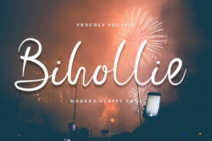 Bihollie | Modern Script Font Font Download