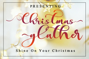 Christmas glather Font Download