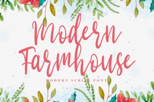 Modern Farmhouse | Modern Script Font Font Download