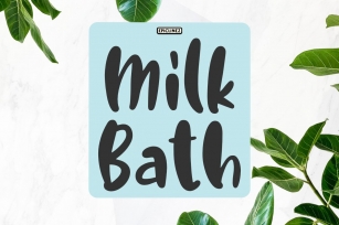 Milk Bath | Cute Handwritten Font Font Download