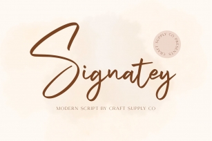 Signatey - Modern Script Font Font Download