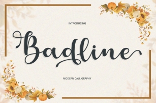 Badline Script Font Download