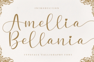 Amellia Bellania Font Download