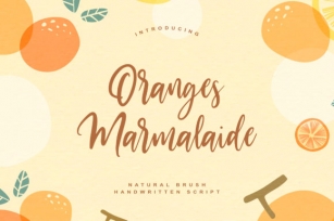 Oranges Marmalaide Font Download