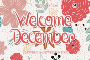 Welcome December Font Download