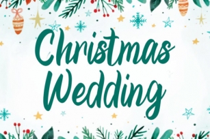 Christmas Wedding Font Download