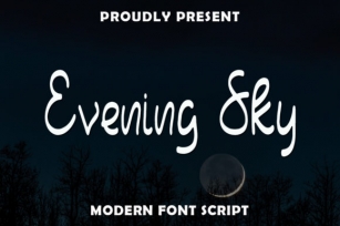 Evening Sky Font Download