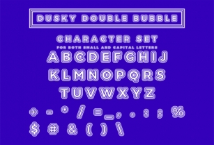 Dusky Double Bubble Font Download