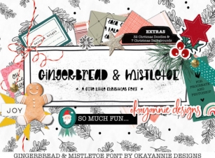 GingerBread  Mistletoe Font Download