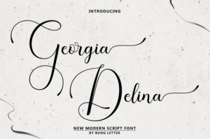 Georgia Delina Font Download