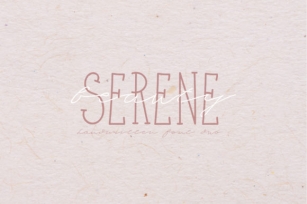 Serene Beauty Font Download
