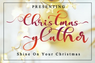 Christmas Glather Font Download