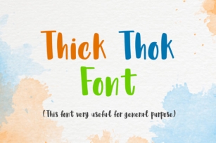Thick Thok Font Download