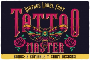 Tattoo Master label font Font Download