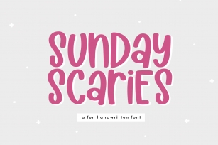 Sunday Scaries - Fun Handwritten Font Font Download