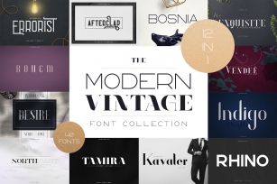 The Modern Vintage Font Collection Font Download