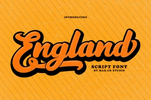 Englant Typeface With Extrude Font Download