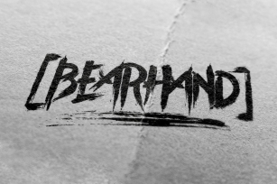 Bearhand Typeface Font Download