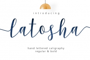 Latosha Script Font Download