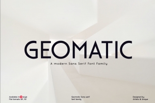 Geomatic - Sans serif font family Font Download