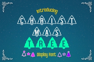 Christmas Tree Display font Font Download