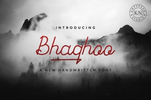 bhaqhoo handwritten Font Download