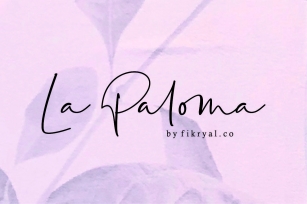 La Paloma Font Download
