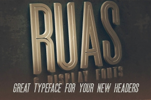 Ruas - Vintage Style Font Font Download