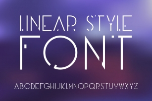 Linear OTF font. Futuristic style Font Download