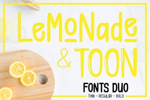 Lemonade & Toon Font Download